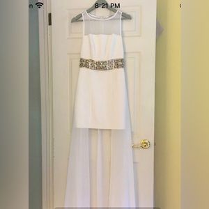 NWOT bebe White Size 2 Cocktail Dress High Low